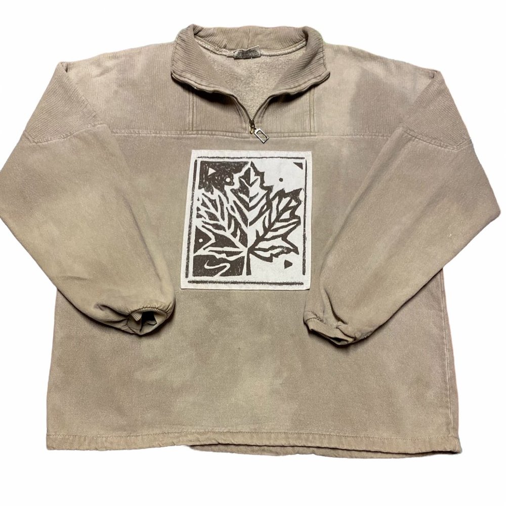 By Taylor Vintage Pullover Maple Leaf Sweater | Men's Small